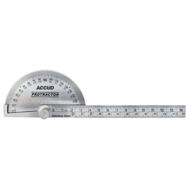 Unlablled Protractor ACCUD PROTRACTOR 0-180° ECONOMIC TYPE - STF Tool & Industrial