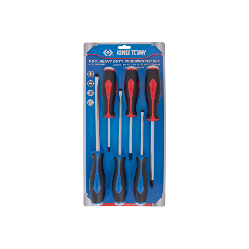 GO THRU SCREWDRIVER SET 6PC